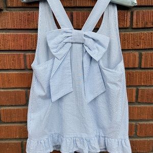 SOLD LC Lauren Conrad Searsucker Tie Back  Top